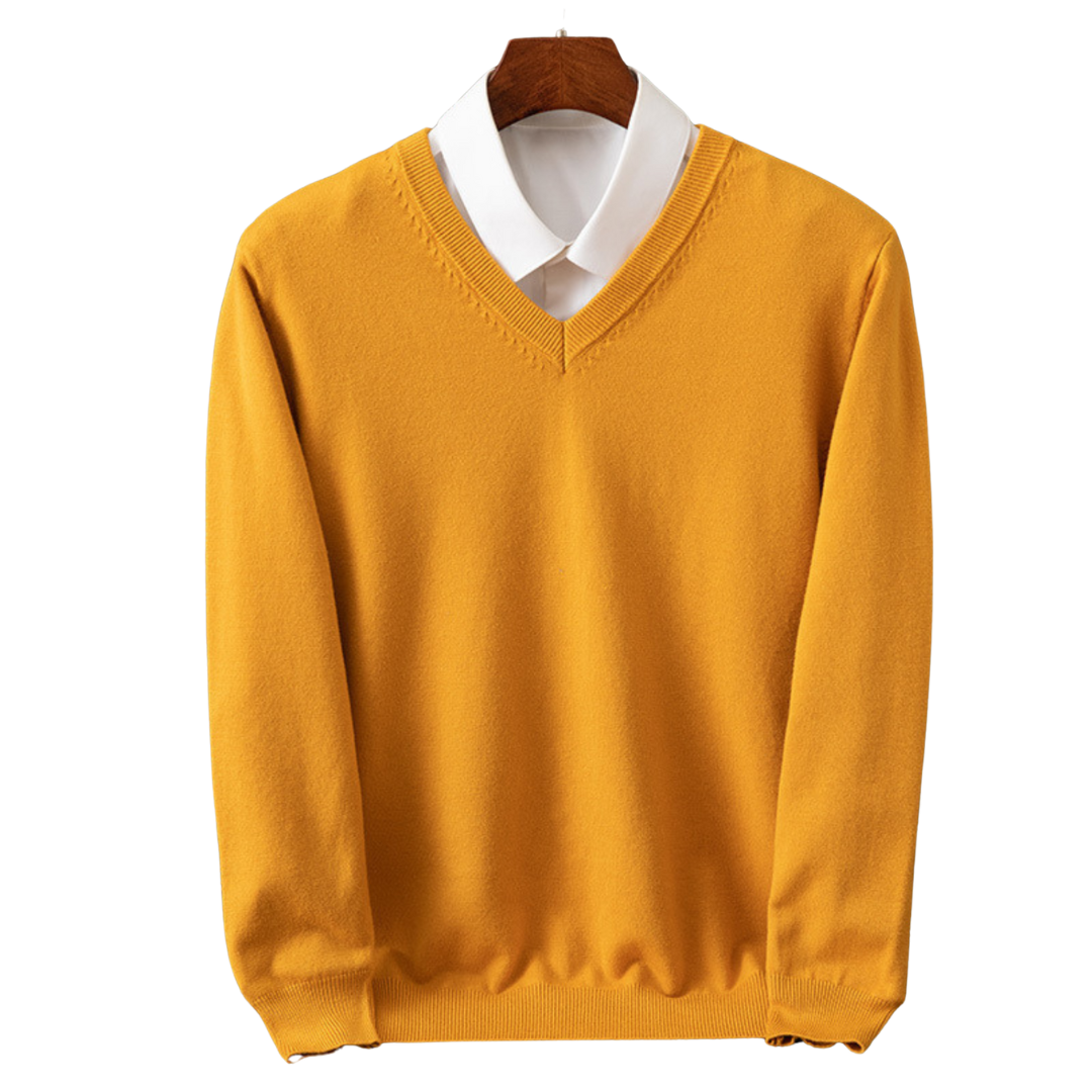 OLIVIER ROSSI PARIS | PULL V-NECK EN PUR POUR HOMMES
