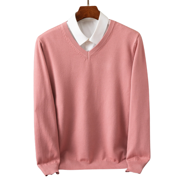 OLIVIER ROSSI PARIS | PULL V-NECK EN PUR POUR HOMMES