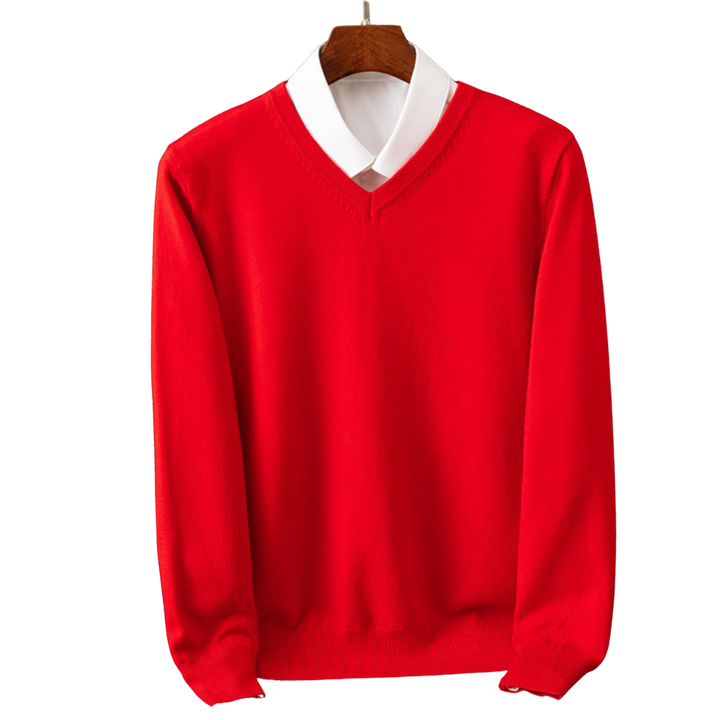 OLIVIER ROSSI PARIS | PULL V-NECK EN PUR POUR HOMMES