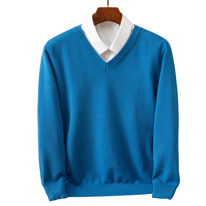 OLIVIER ROSSI PARIS | PULL V-NECK EN PUR POUR HOMMES