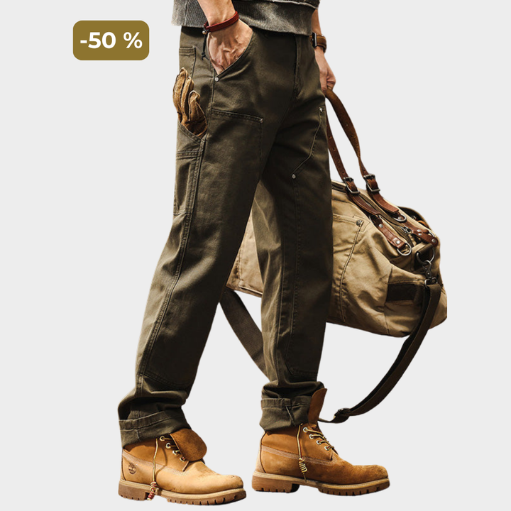 Maxime™ | Pantalon Utilitaire en Coton Sergé