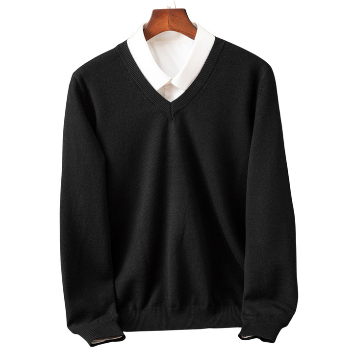 OLIVIER ROSSI PARIS | PULL V-NECK EN PUR POUR HOMMES