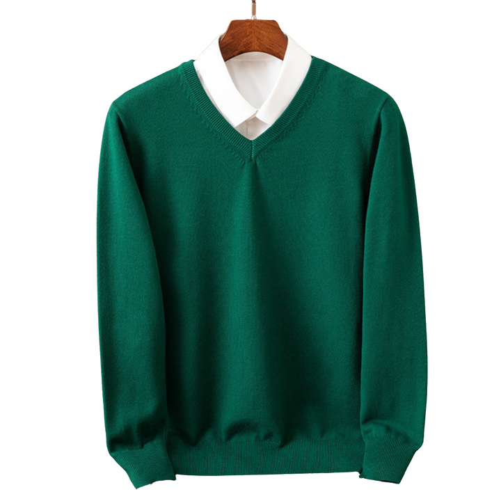 OLIVIER ROSSI PARIS | PULL V-NECK EN PUR POUR HOMMES