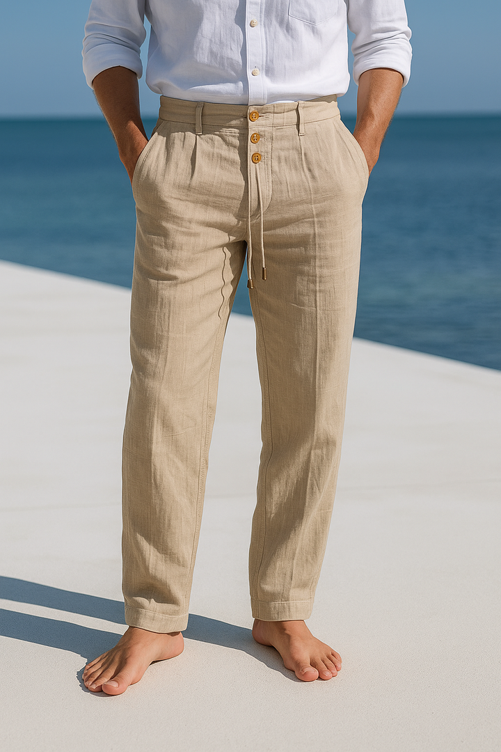 Matteo | Pantalon d'été léger en lin