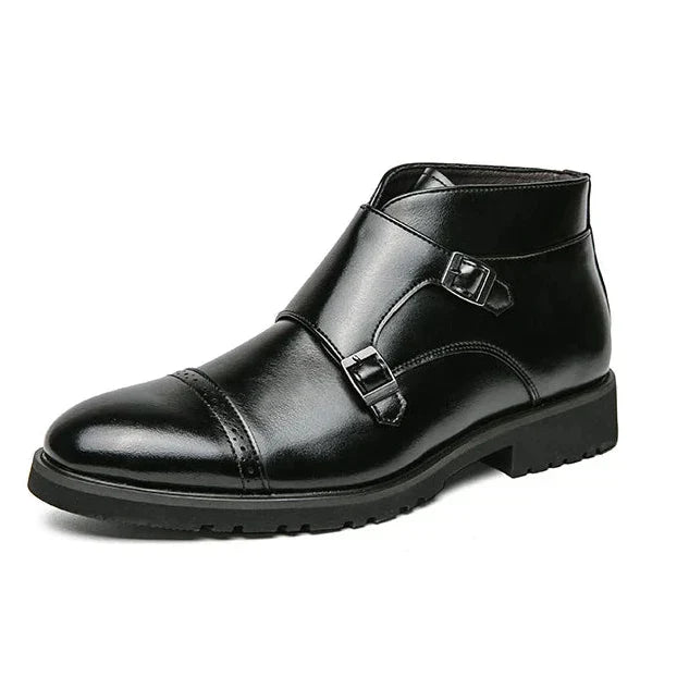 Parker | Bottes à Double Boucle en Cuir Synthétique