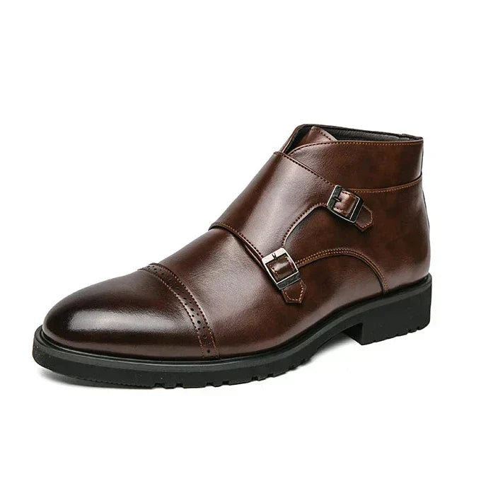 Parker | Bottes à Double Boucle en Cuir Synthétique