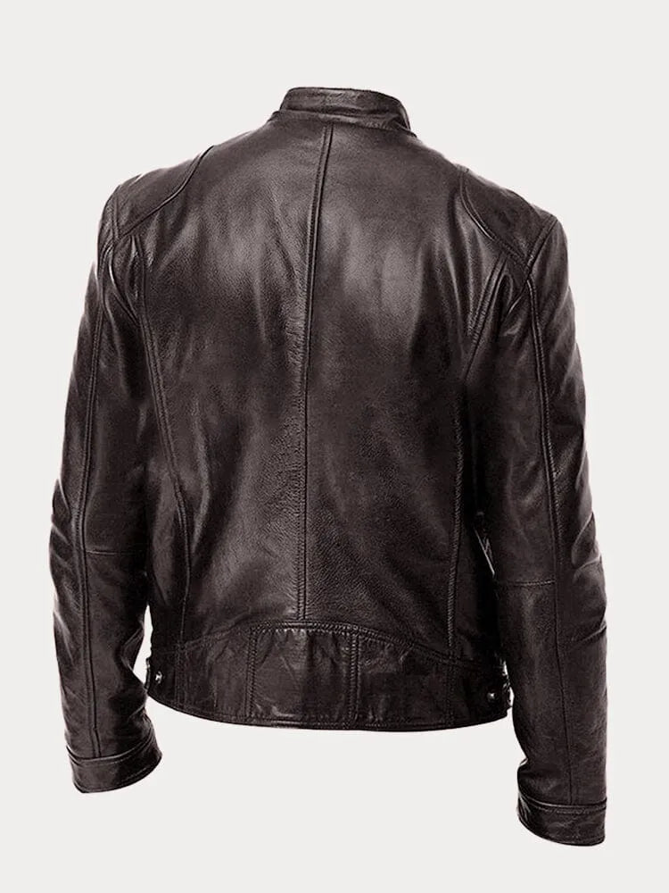 Armand™ · Veste en Cuir Café Racer