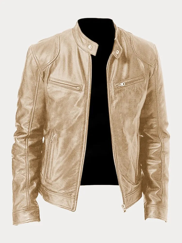 Armand™ · Veste en Cuir Café Racer