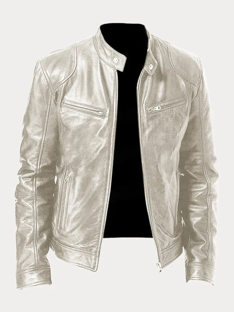 Armand™ · Veste en Cuir Café Racer