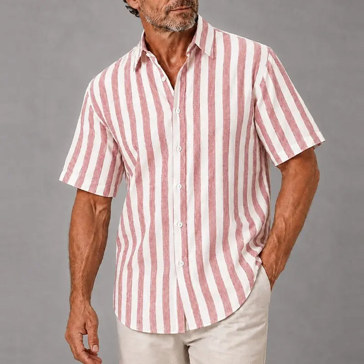 Renaud | Chemise Été Rayures Verticales Légère