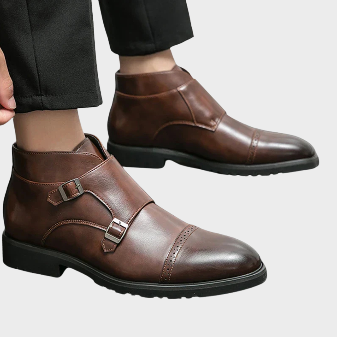 Parker | Bottes à Double Boucle en Cuir Synthétique