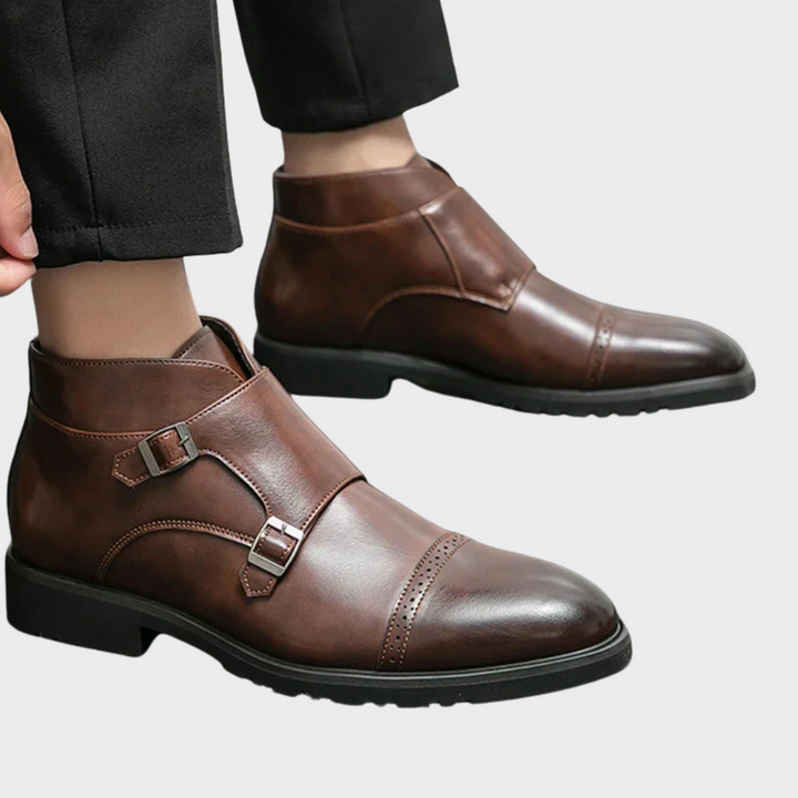 Parker | Bottes à Double Boucle en Cuir Synthétique