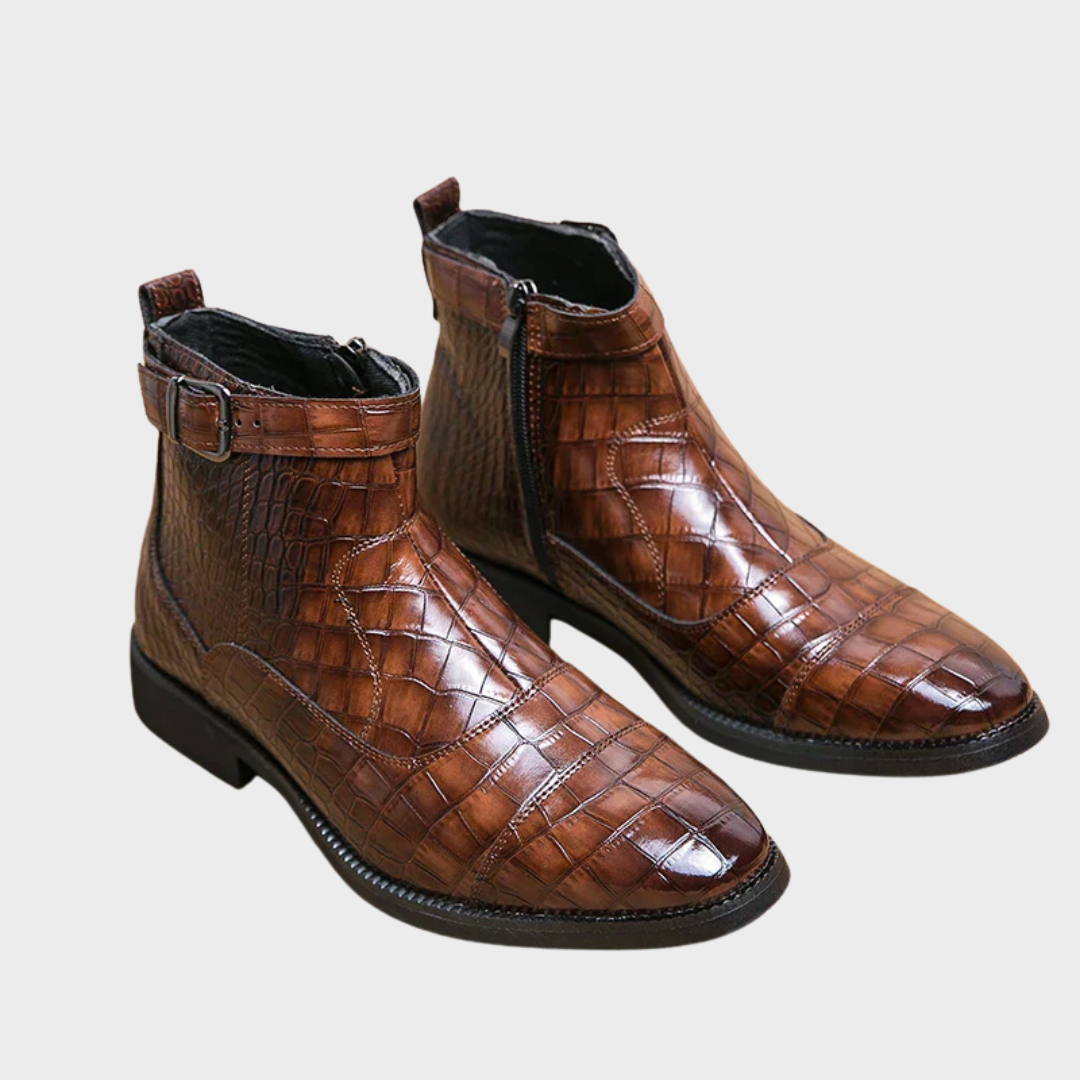 Dylan | Bottines avec Boucle en Cuir Synthétique