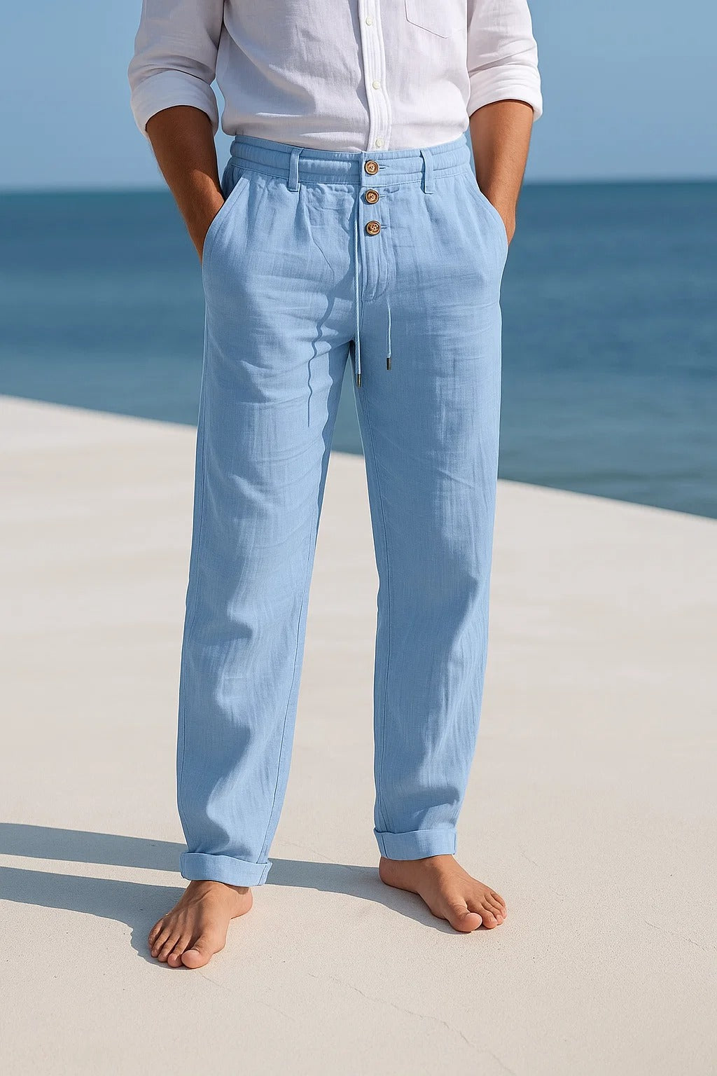 Matteo | Pantalon d'été léger en lin