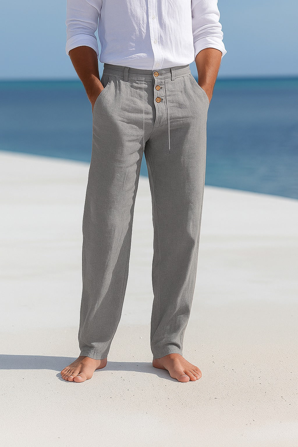 Matteo | Pantalon d'été léger en lin