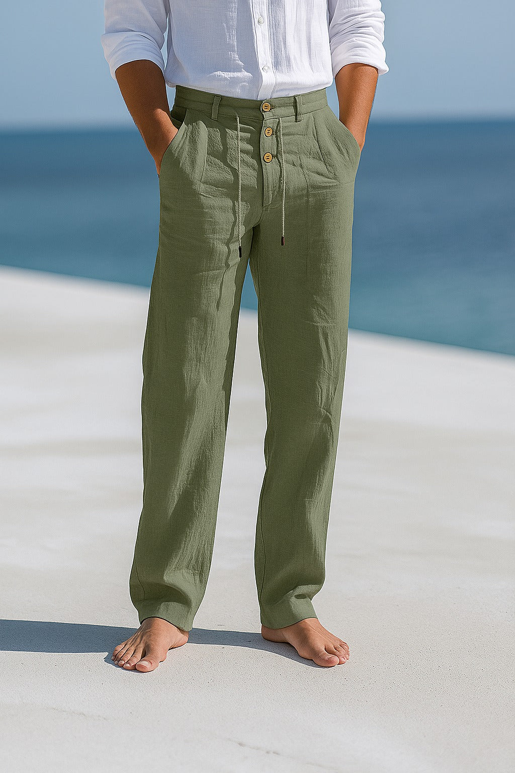 Matteo | Pantalon d'été léger en lin