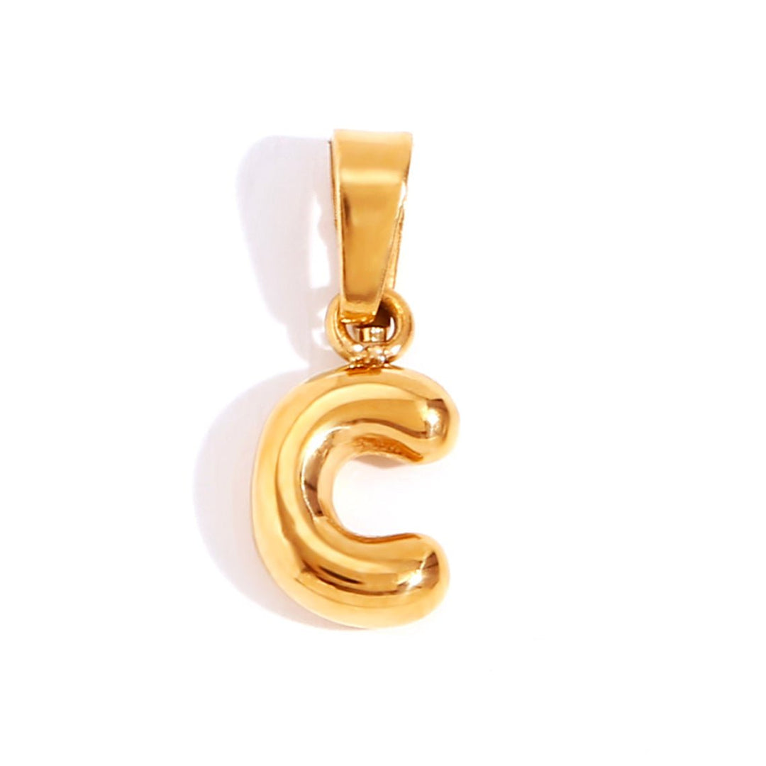 Collier Lettre Bubble Chic