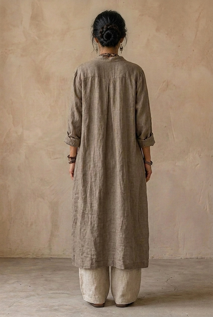 Ensemble Naturel de 3 Pièces™ - Mélange premium de coton et lin