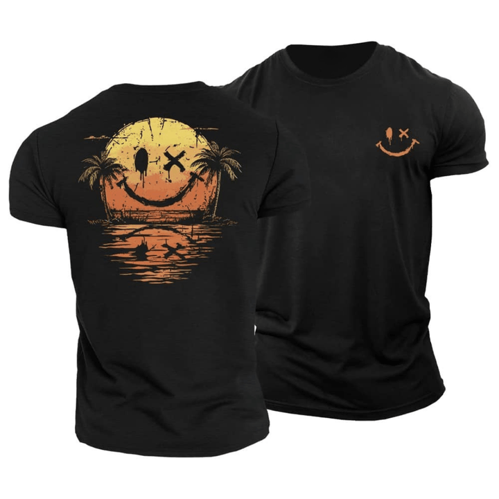 Soleil | T-Shirt Coton Smiley Mer Été