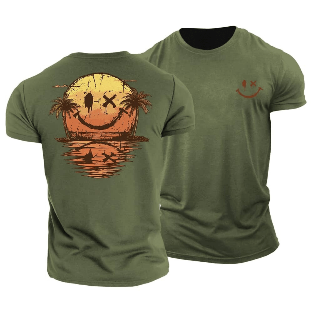 Soleil | T-Shirt Coton Smiley Mer Été