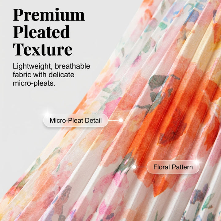 Offre spéciale : 56 % de réduction | Robe sans manches plissée à imprimé floral pour femme